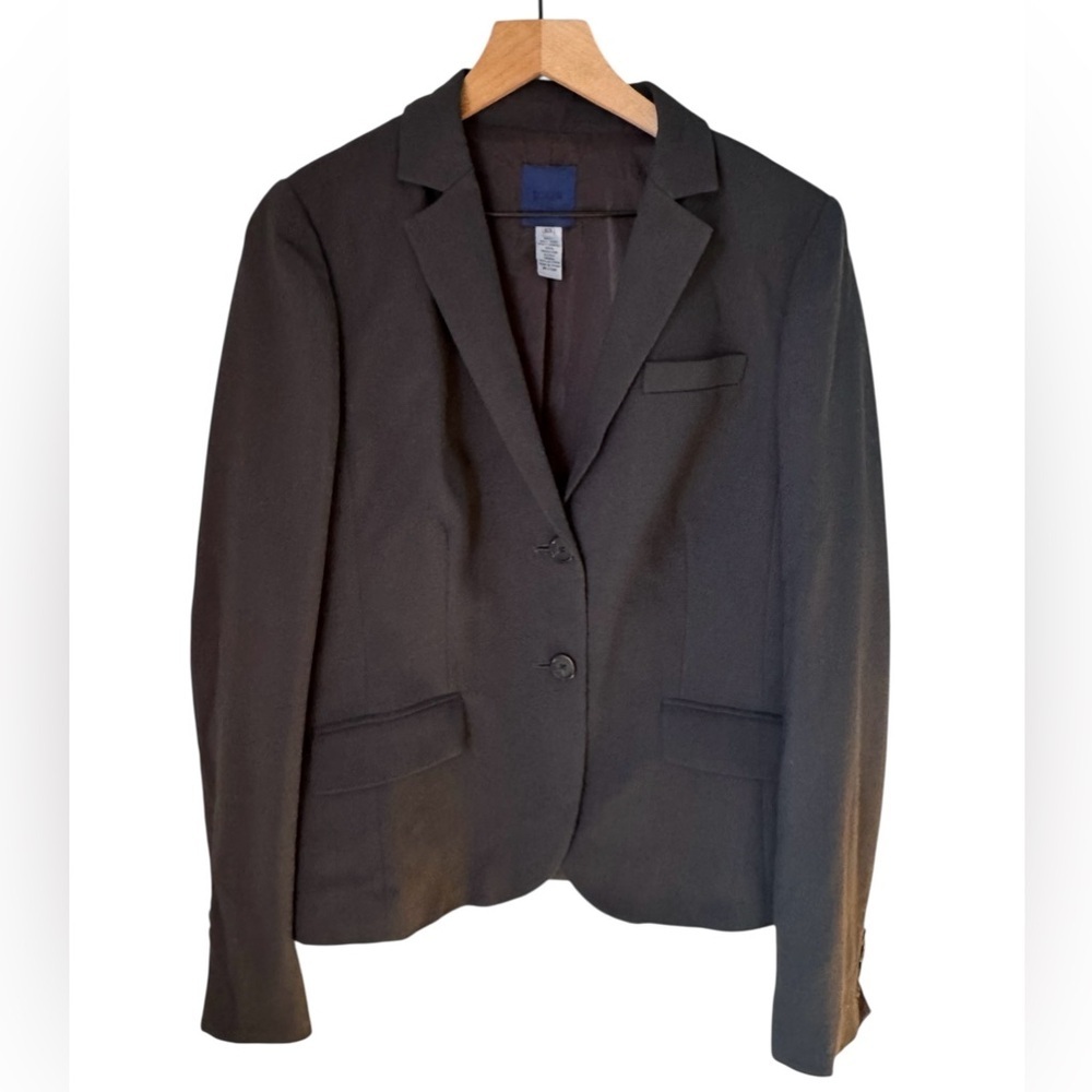 J. Crew Women’s Vintage Wool Double Button Charcoal Boyfriend Blazer Sz 12T
